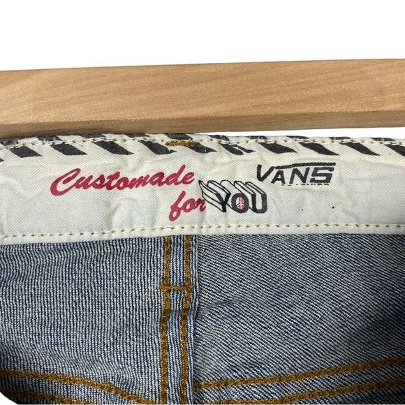Vans 90’s Customade For You Dark Wash Skinny Straight Leg Skateboarding Jeans - Picture 10 of 14